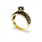 Arabic Love Gold Ring - Image 5