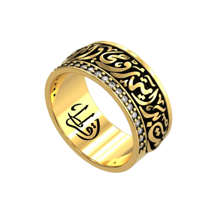 gold arabian love band-Ye