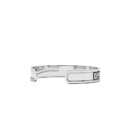 Unisex Arabic Calligraphy Silver Cuff - Image 3