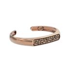 Gold Arabic Cuff Bracelet - Image 6