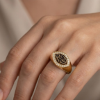 Royal Aseela Gold Ring - Image 2