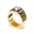 Islamic Gold Diamond Ring - Image 5