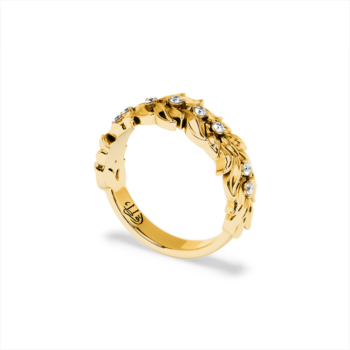 Gold Olive Branch Ring