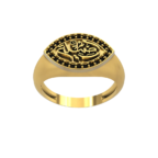 Royal Aseela Gold Ring - Image 10