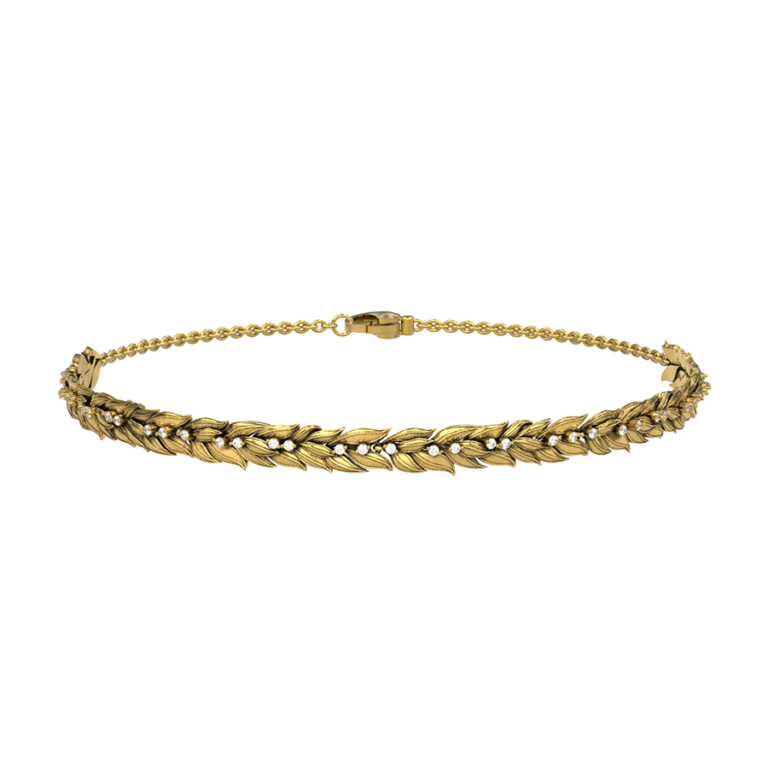 Gold Olive Choker