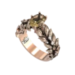 olive branch diamond ring