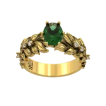 olive branch diamond ring