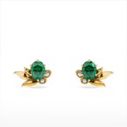Gold Olive Wreath Earrings - Image 5
