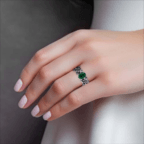 Olive gold Branch Diamond Ring - Image 6