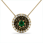 Arabic Gold Necklace Artistic Arabic Jewelry Arabic Poetry Gift Jewelry