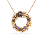 Gold Olive Wreath Necklace - Image 7