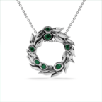 Gold Olive Wreath Necklace - Image 9