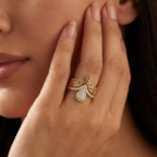 Her Free Heart Gold Ring - Image 2