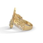 Her Free Heart Gold Ring - Image 7