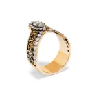 Sweetened by You – Gold & Diamond Arabic Ring - Image 10