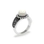 The Hidden Pearl – Gold, Diamond & Calligraphy Ring - Image 14