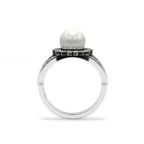 The Hidden Pearl – Gold, Diamond & Calligraphy Ring - Image 7