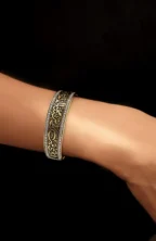 Endless Beauty – Diamond Engraved Gold Bracelet - Image 2