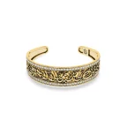 Endless Beauty – Diamond Engraved Gold Bracelet