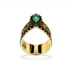 Sweetened by You – Gold & Diamond Arabic Ring - Image 15