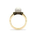 The Hidden Pearl – Gold, Diamond & Calligraphy Ring - Image 18