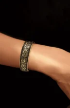 Endless Beauty – Diamond Engraved Gold Bracelet - Image 8