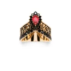 Sweetened by You – Gold & Diamond Arabic Ring - Image 12