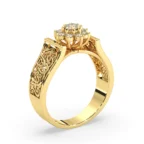 Star of My Life – Diamond Arabic Gold Ring - Image 9