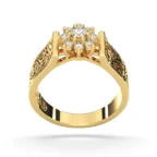 Star of My Life – Diamond Arabic Gold Ring - Image 3