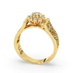 Star of My Life – Diamond Arabic Gold Ring - Image 4