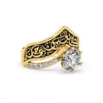 Arabic Love Gold Ring