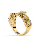 Heartbeat Arabic Gold Ring - Image 8