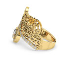 Heartbeat Arabic Gold Ring - Image 5