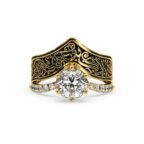 Arabic Love Gold Ring - Image 5