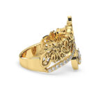 Heartbeat Arabic Gold Ring - Image 6