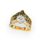 Arabic Love Gold Ring - Image 6