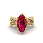 Heart’s Haven Gold Ring - Image 4